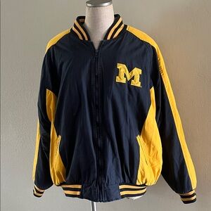 Vintage Steve & Barry's University of Michigan Wolverines Lined Jacket Men's XXL